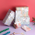 Pastel Botanical Gift Wrapping Paper – Floral Leaf Design