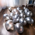Silver Metallic Balloons for Birthday, Anniversary & Party Decoration