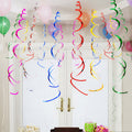 Rainbow Hanging Party Spiral Decorations – Multicolour